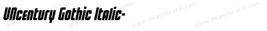VNcentury Gothic Italic字体转换